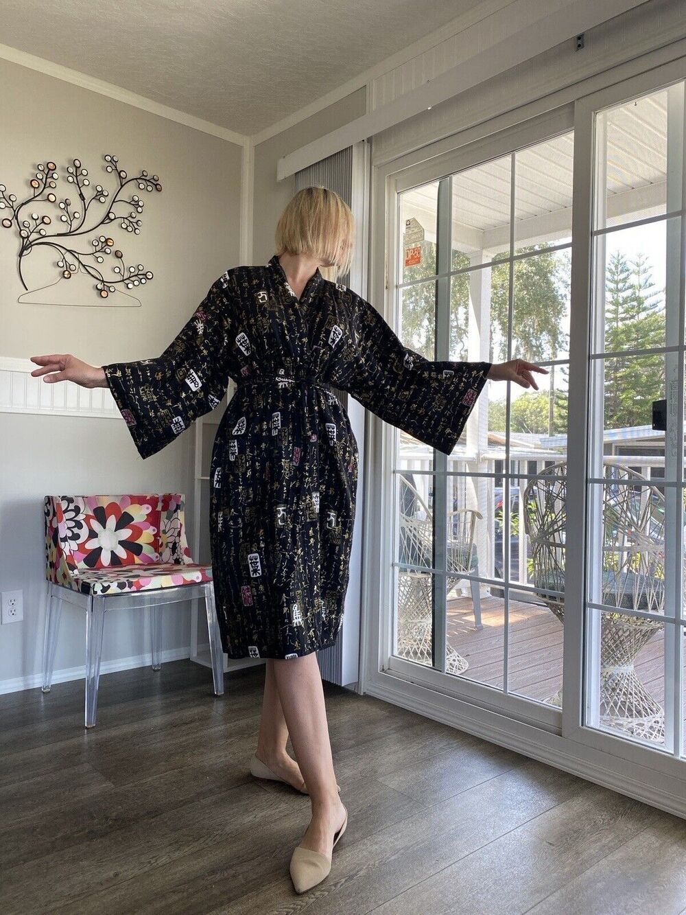 Kimono Robe cotton Made In Japan 3XL
